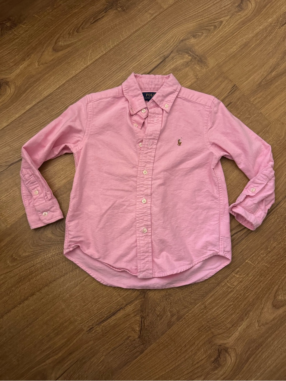 Ralph Lauren Pink Oxford Button-Down Shirt (Size 4T)